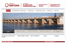 Tablet Screenshot of hidraulica.sanjuan.gov.ar