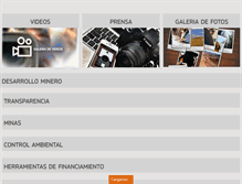 Tablet Screenshot of mineria.sanjuan.gov.ar