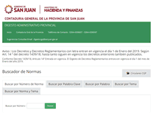 Tablet Screenshot of digesto.sanjuan.gov.ar